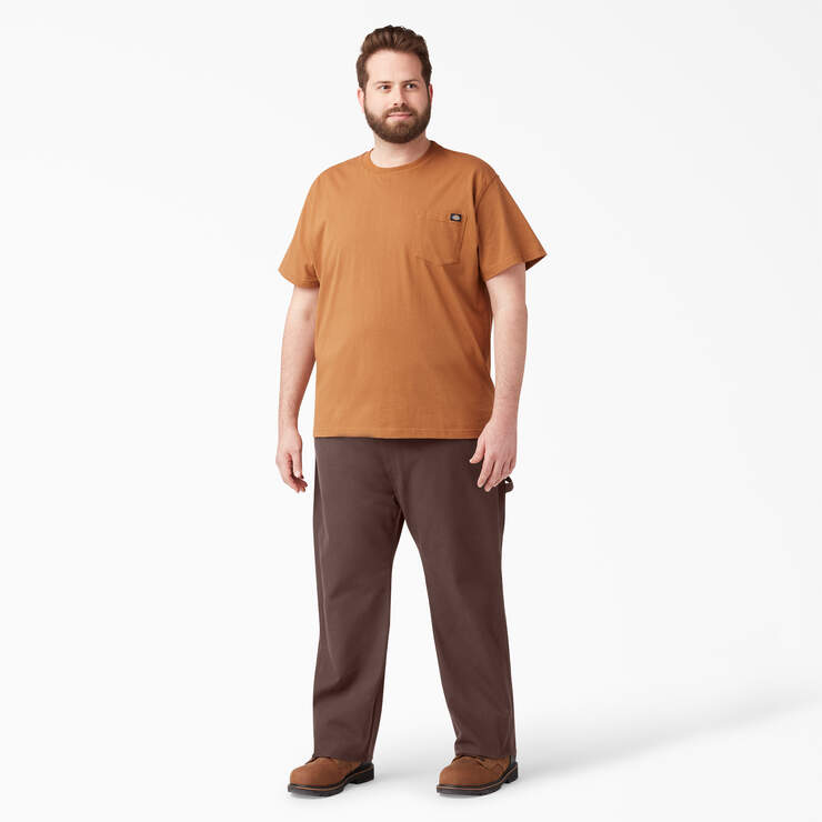 Relaxed Fit Heavyweight Duck Carpenter Pants - Rinsed Chocolate Brown (RCB) image number 7