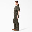 Women&#39;s Plus FLEX Cooling Temp-iQ&reg; Short Sleeve Coveralls - Moss Green &#40;MS&#41;