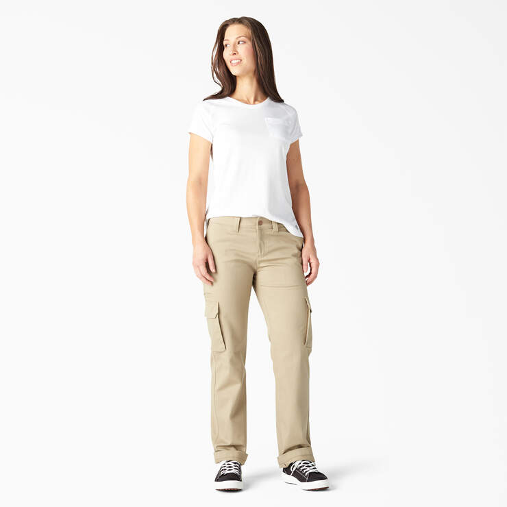 Women's Cooling Short Sleeve Pocket T-Shirt - White (WH) image number 3