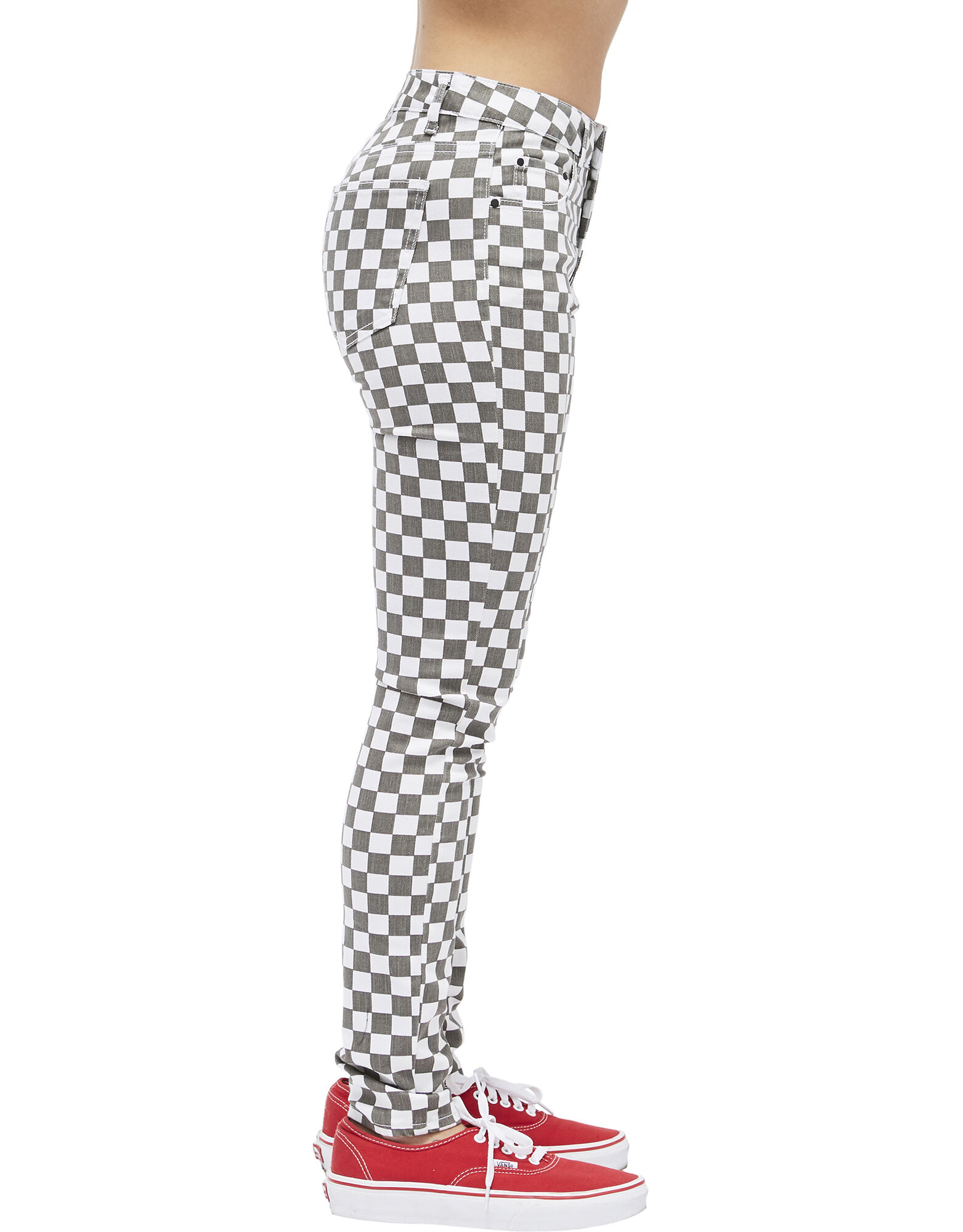 two tone checkered pants