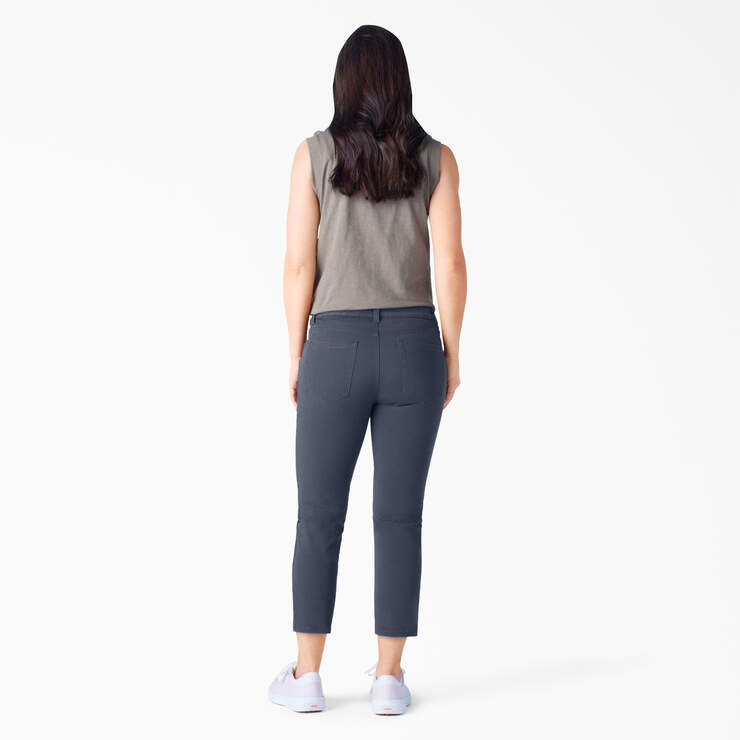 Women's Perfect Shape Skinny Fit Capri Pants - Rinsed Navy (RNV) image number 4