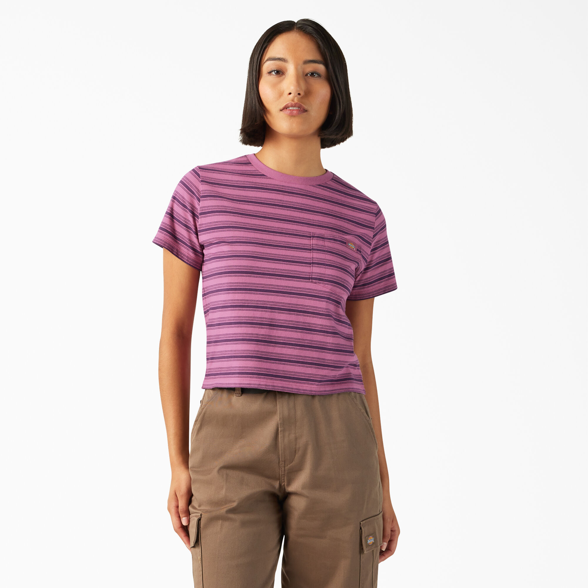 DICKIES 売れ筋商品|||ディッキーズ シャツ トップス レディース Shirts Purple Women's T-Shirts - Short & Long Sleeve - Purple | Dickies US