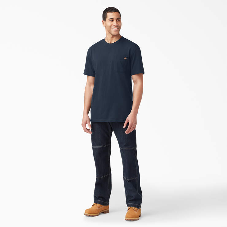 Heavyweight Short Sleeve Pocket T-Shirt - Dark Navy (DN) image number 8