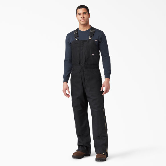 Duck Insulated Bib Overalls - Black &#40;BK&#41;