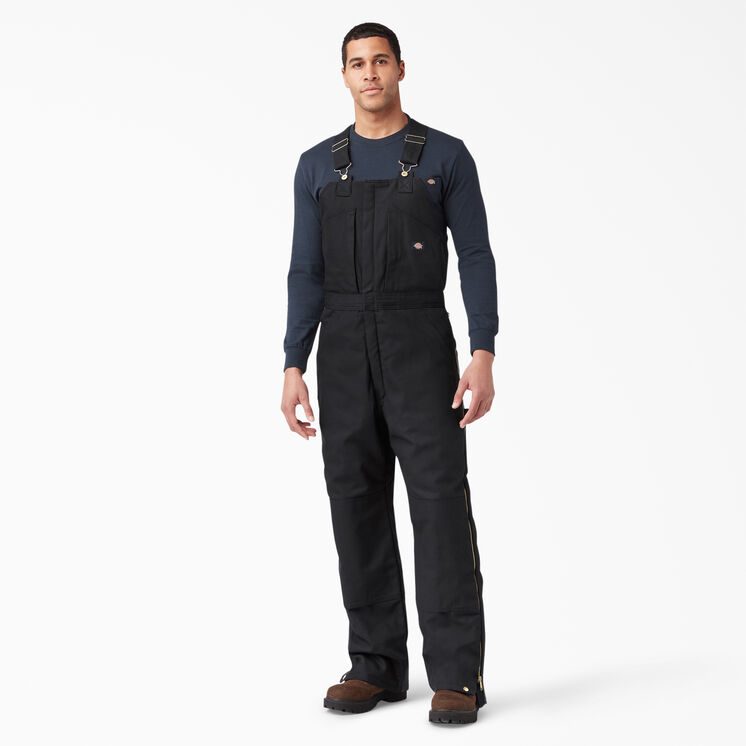 Duck Insulated Bib Overalls - Black &#40;BK&#41;