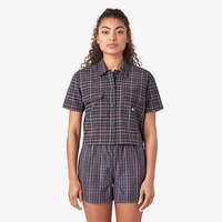 Women’s Surry Cropped Work Shirt - Navy Outdoor Plaid (NDY)