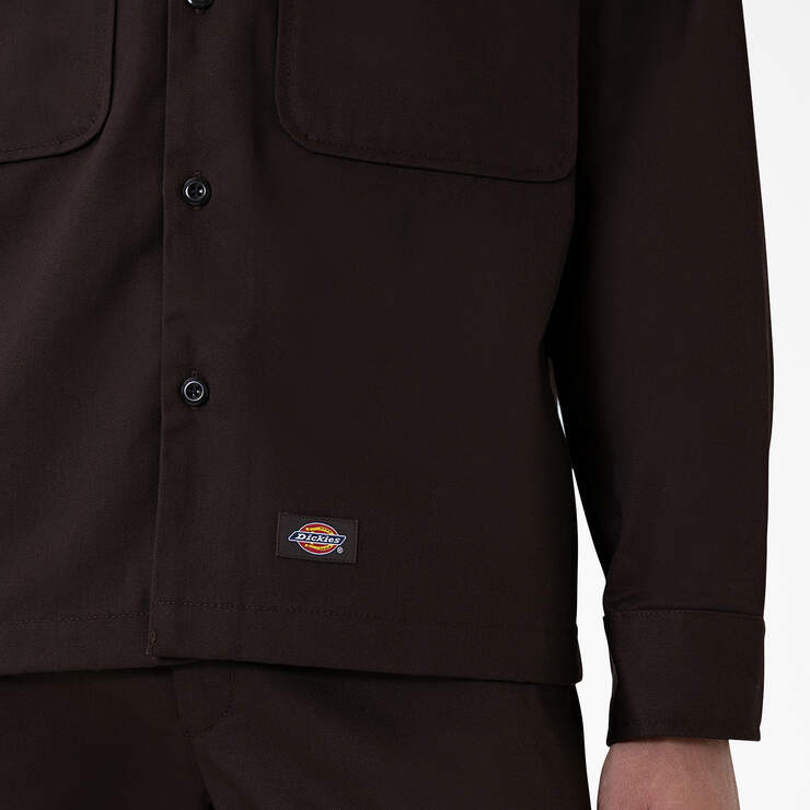 Highsnobiety & Dickies Service Shirt - Dark Brown (DB) image number 7