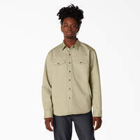 Dickies 1922 Long Sleeve Uniform Shirt - Rinsed Cramerton Khaki (RRK)
