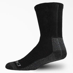 Steel Toe Crew Socks, Size 6-12, 2-Pack