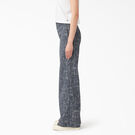 Women&#39;s Stonewashed Wide Leg Work Pants - Rinsed Navy Crosshatch &#40;R2A&#41;