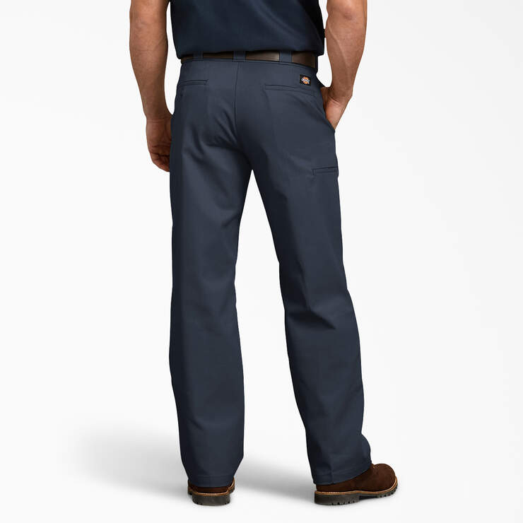 Relaxed Fit Double Knee Work Pants - Dark Navy (DN) image number 2