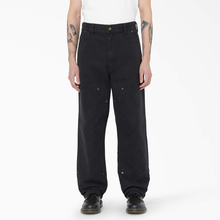 Thorsby Relaxed Fit Double Knee Pants - Black (BKX) image number 1