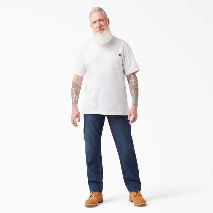 Lightweight Short Sleeve Pocket T-Shirt - Ash Gray (AG) image number 7