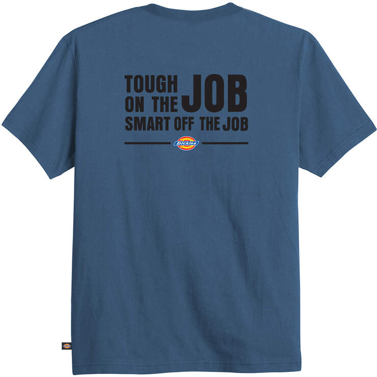 Relaxed Fit Tough On The Job Graphic T-Shirt - Midnight Blue (AMB) image number 2