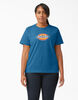 Women&#39;s Plus Logo Graphic Cotton T-Shirt - Vallarta Blue &#40;V2B&#41;