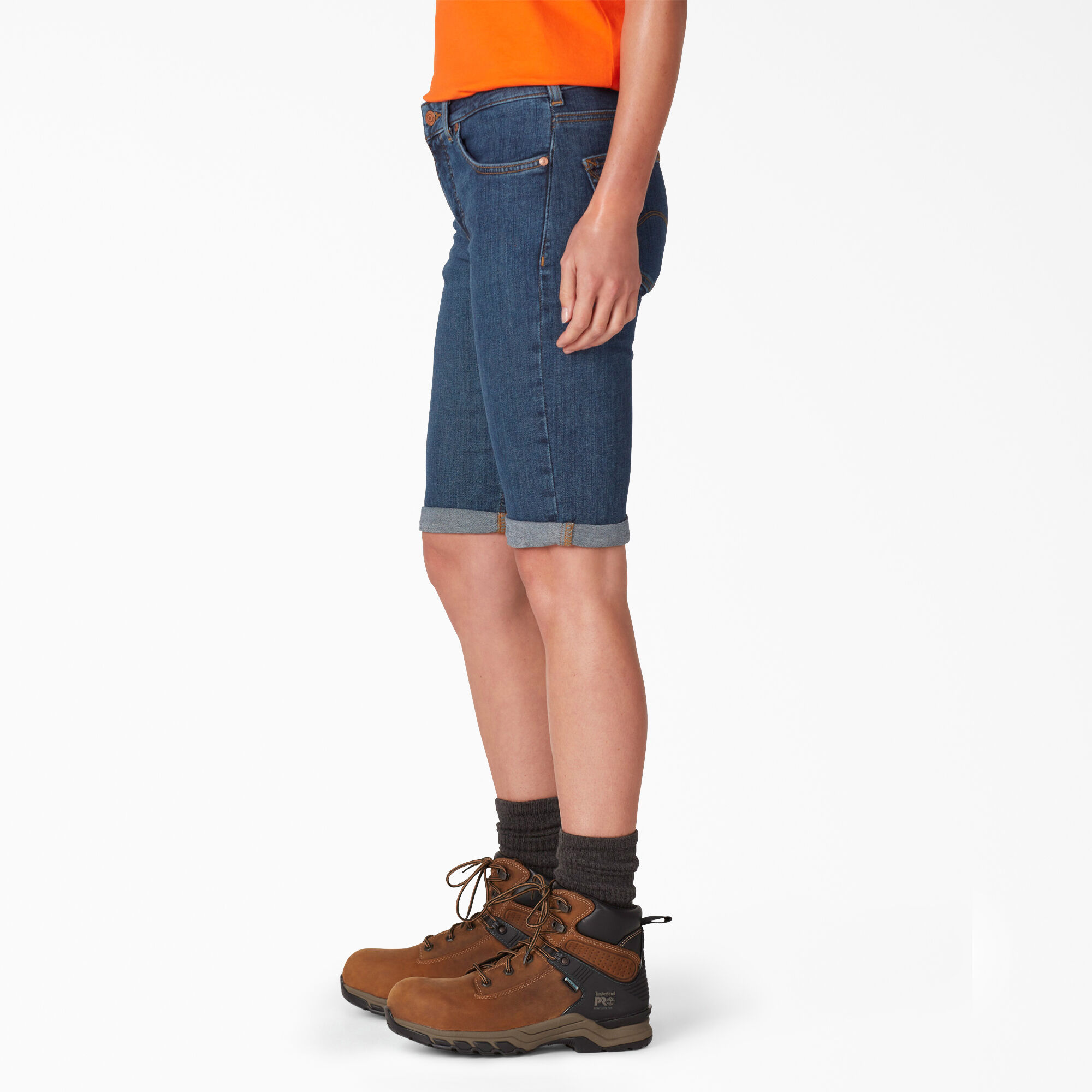 Women s Perfect Shape Denim Bermuda Shorts Dickies Dickies US