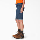 Women&rsquo;s Perfect Shape Straight Fit Bermuda Jean Shorts, 11&quot; - Stonewashed Indigo Blue &#40;SNB&#41;