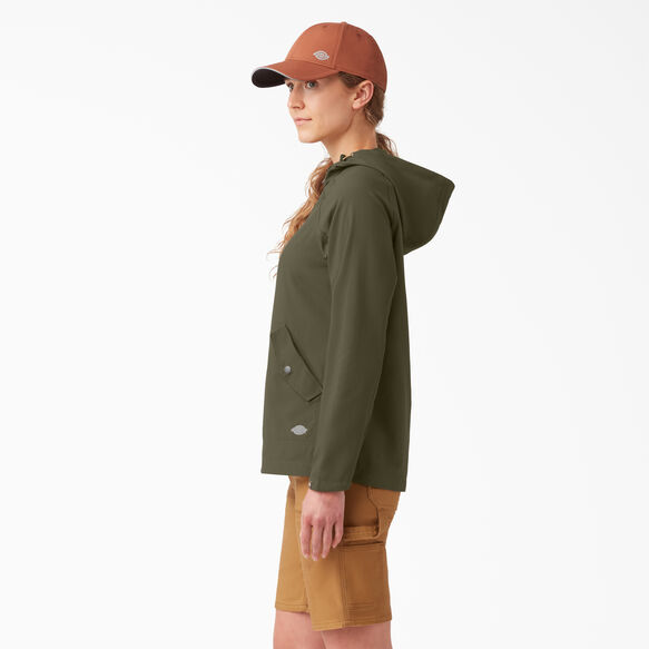 Women&#39;s Performance Hooded Jacket - Military Green &#40;ML&#41;
