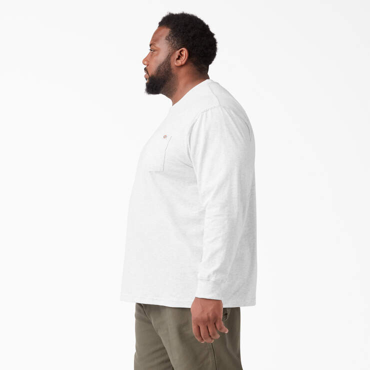 Heavyweight Long Sleeve Pocket T-Shirt - Ash Gray (AG) image number 6