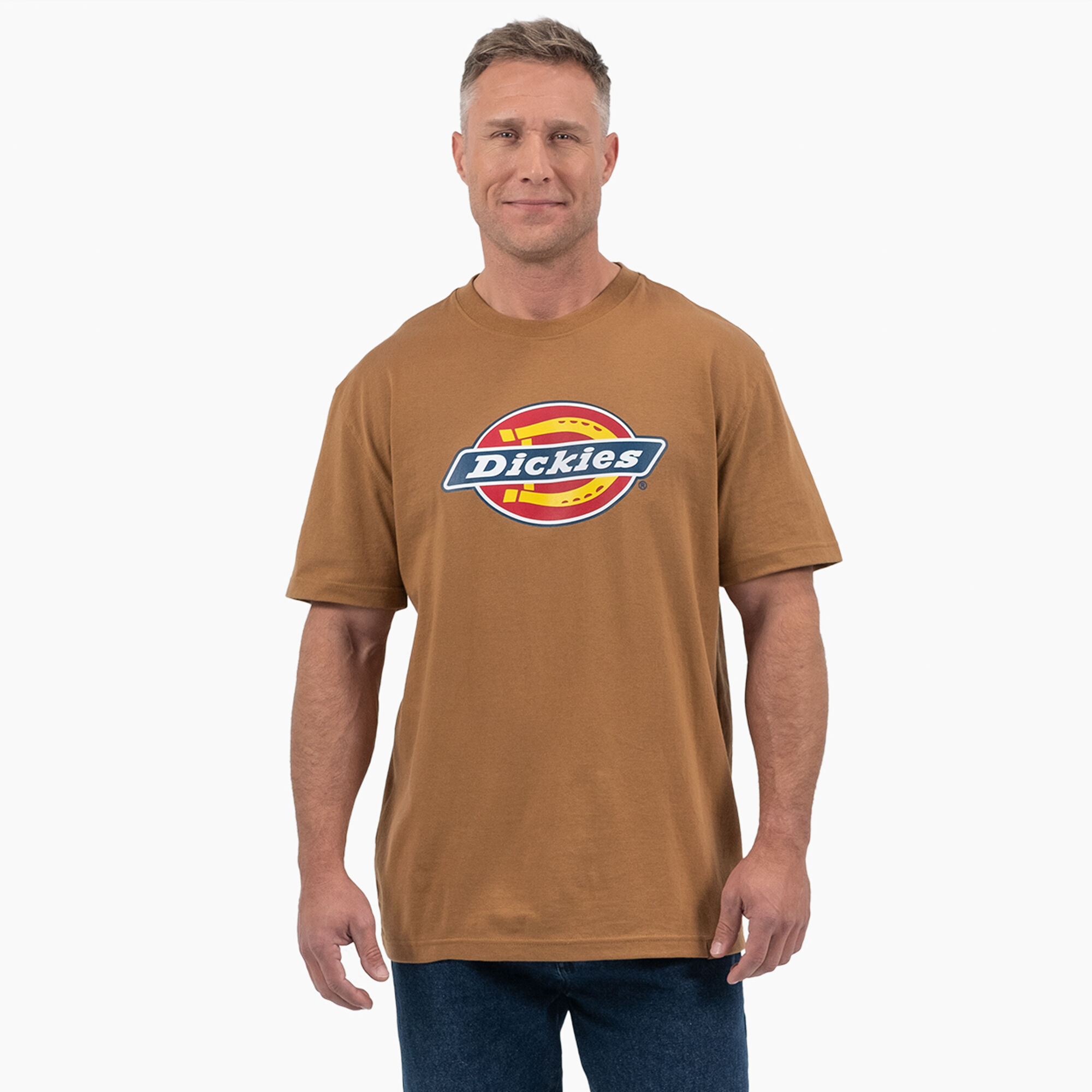 Men s Short Sleeve Tri Color Logo Graphic T Shirt Dickies US