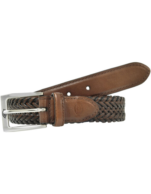 Leather Braided Belt - Tan &#40;BR&#41;