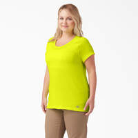 Women's Plus Cooling Short Sleeve Pocket T-Shirt - Bright Yellow (BWD)
