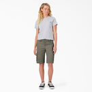 Women&#39;s Relaxed Fit Cargo Shorts, 11&quot; - Grape Leaf &#40;GE&#41;