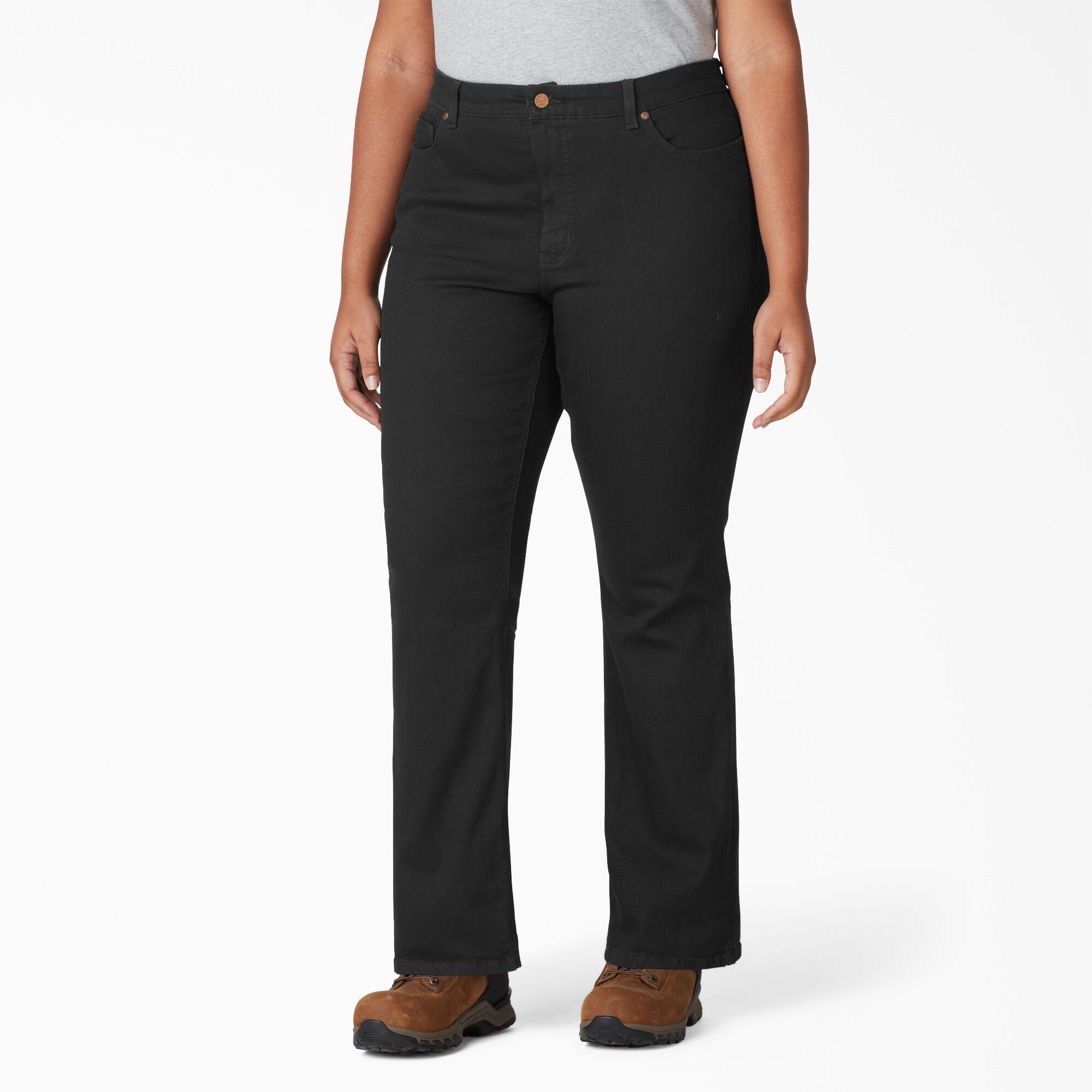 Women's plus size discount black bootcut jeans