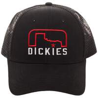 Dickies Black Texas Adjustable Meshback Cap - Black (BK)