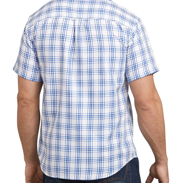 Dickies X-Series Modern Fit Yarn Dyed Shirt - Blue White Plaid (RXWB) image number 2
