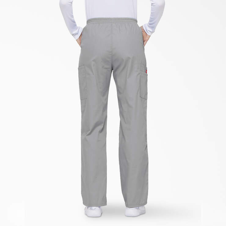 Women's EDS Signature Cargo Scrub Pants - Gray (GY) image number 2