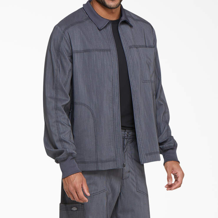 Men's Advance Two-Tone Twist Scrub Jacket - Pewter Gray (PEW) image number 4
