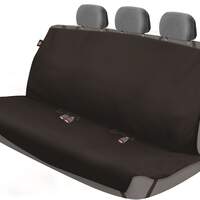 Trader I Front & Rear Car Seat Cover Kit - Black (BLK)