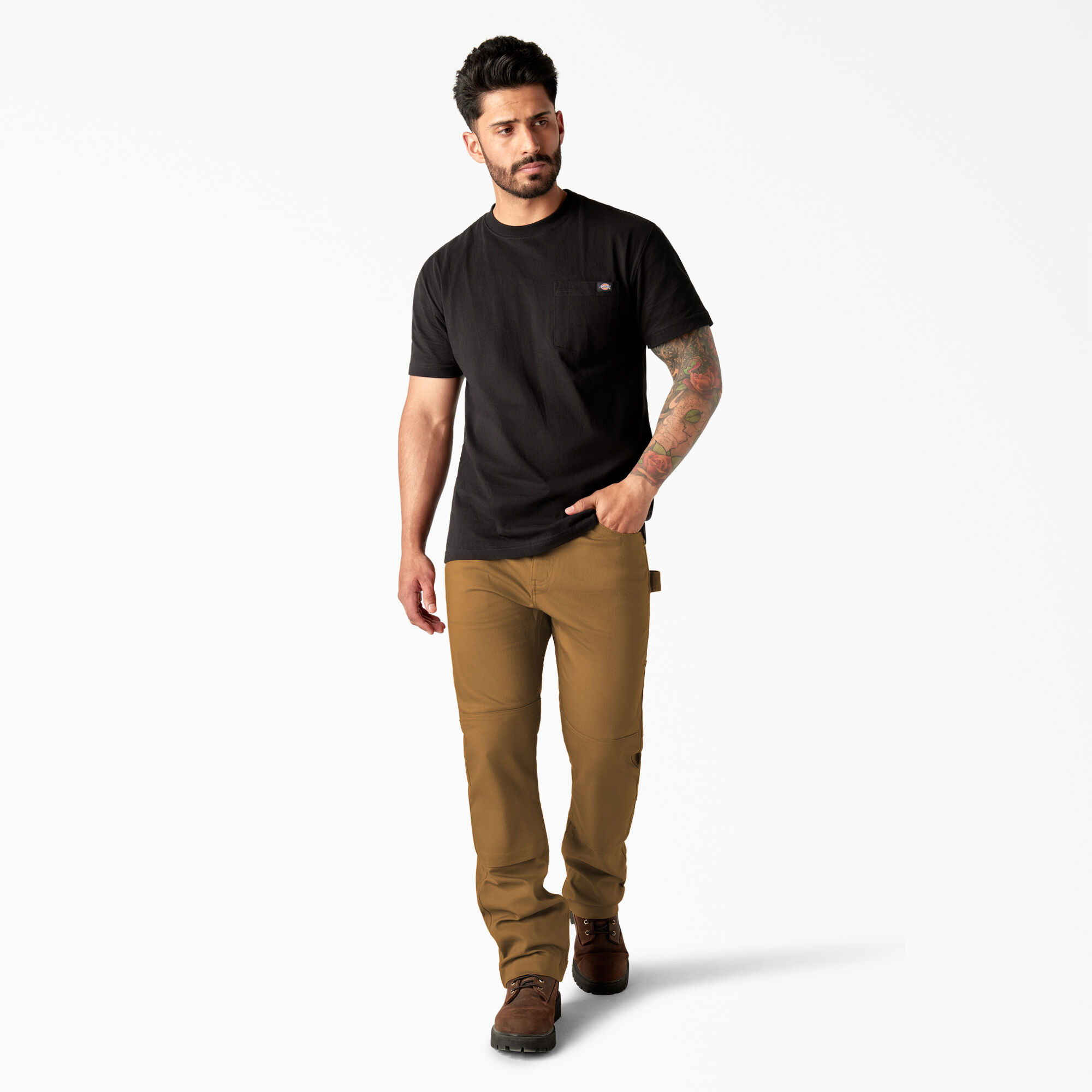 Slim fit canvas work pants clearance