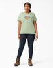 Women&#39;s Plus Logo Graphic Cotton T-Shirt - Celadon Green &#40;C2G&#41;