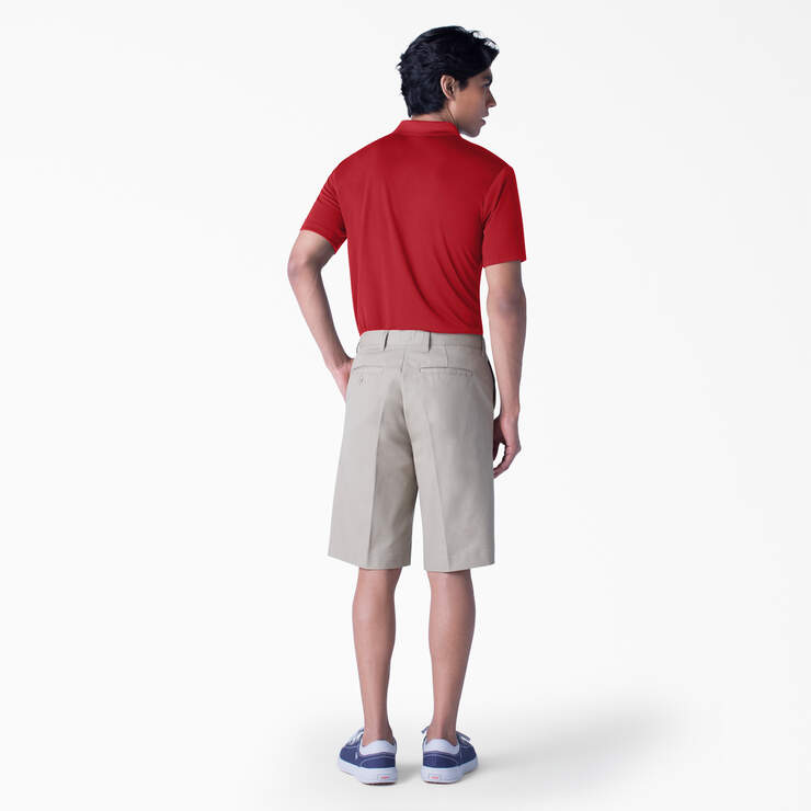 Adult Size Performance Short Sleeve Polo - Apple Red (LR) image number 4