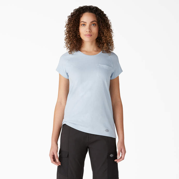 Women's Cooling Short Sleeve Pocket T-Shirt - Fog Blue (FE) image number 1