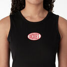 Women&#39;s Racerback Cropped Tank Top - Black &#40;KBK&#41;