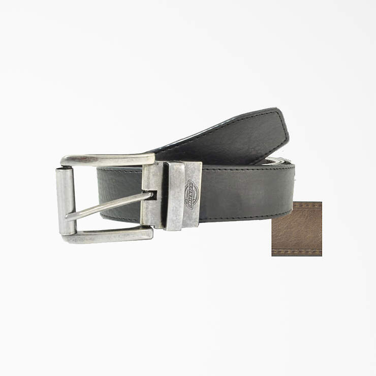 Leather Cut-To-Fit Reversible Belt - Black (BK) image number 1
