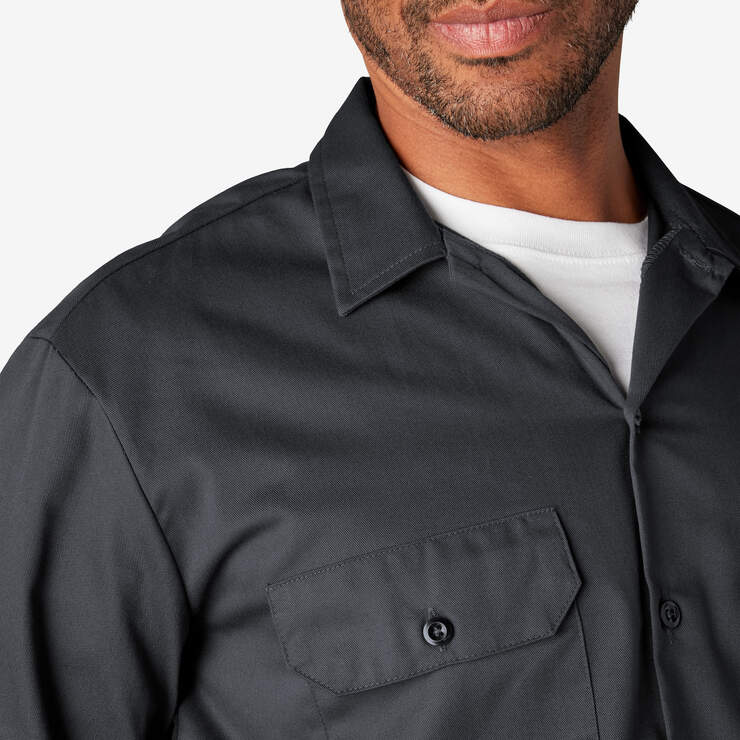 Long Sleeve Work Shirt - Charcoal Gray (CH) image number 13