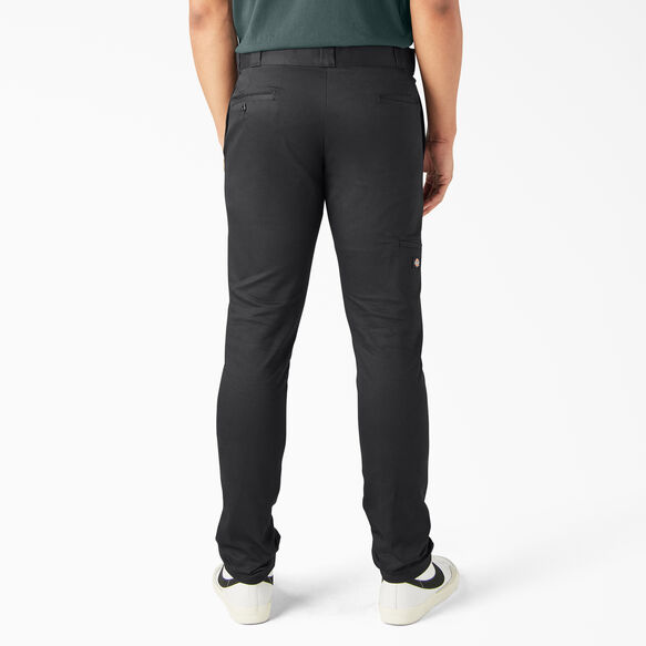 dickies men's flex skinny straight fit double knee work pants