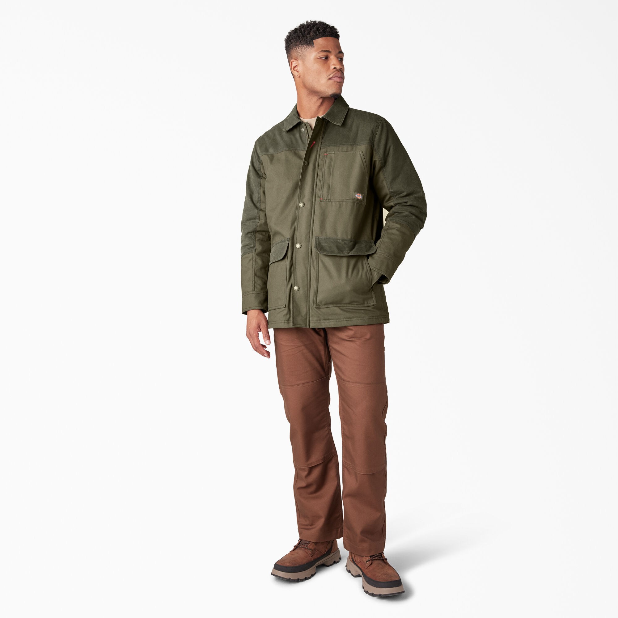 Waxed chore coat top