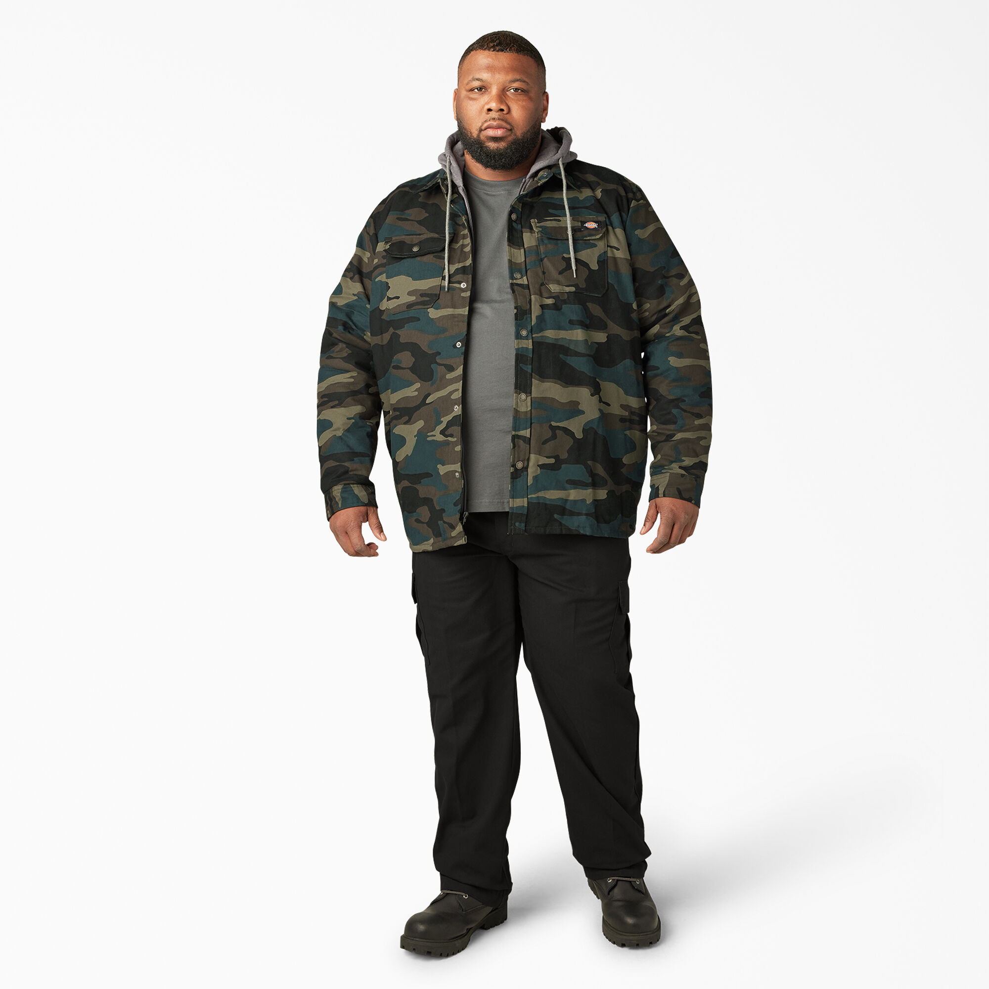 商品画像：Men's Water Repellent Duck Hooded Shirt Jacket - Dickies US 3