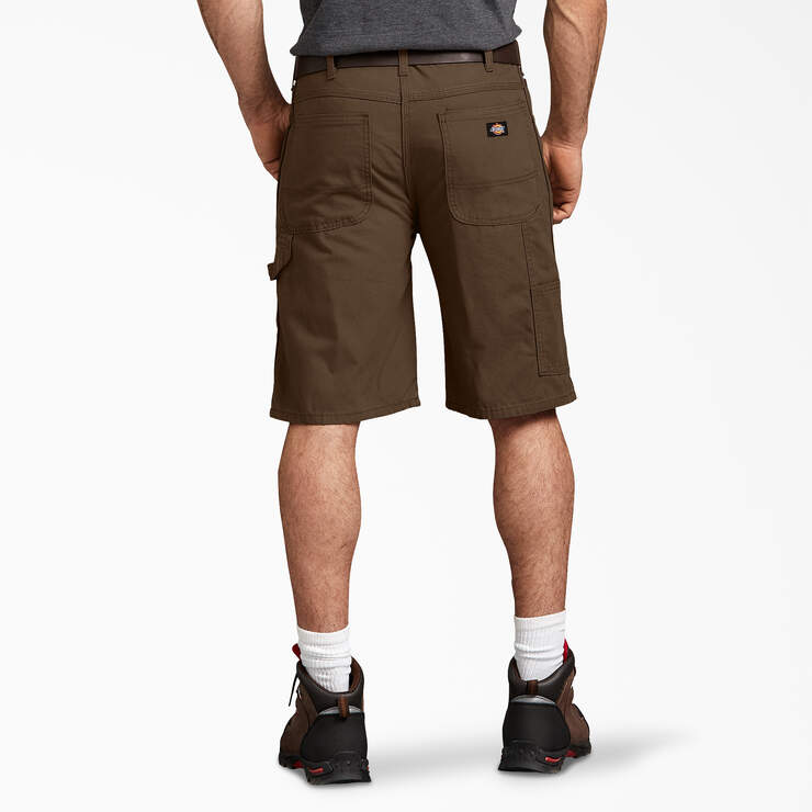 Relaxed Fit Duck Carpenter Shorts, 11" - Rinsed Timber Brown (RTB) image number 2