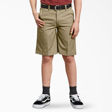 Boys&#39; FlexWaist&reg; Flat Front Shorts, 4-20 - Military Khaki &#40;KH&#41;