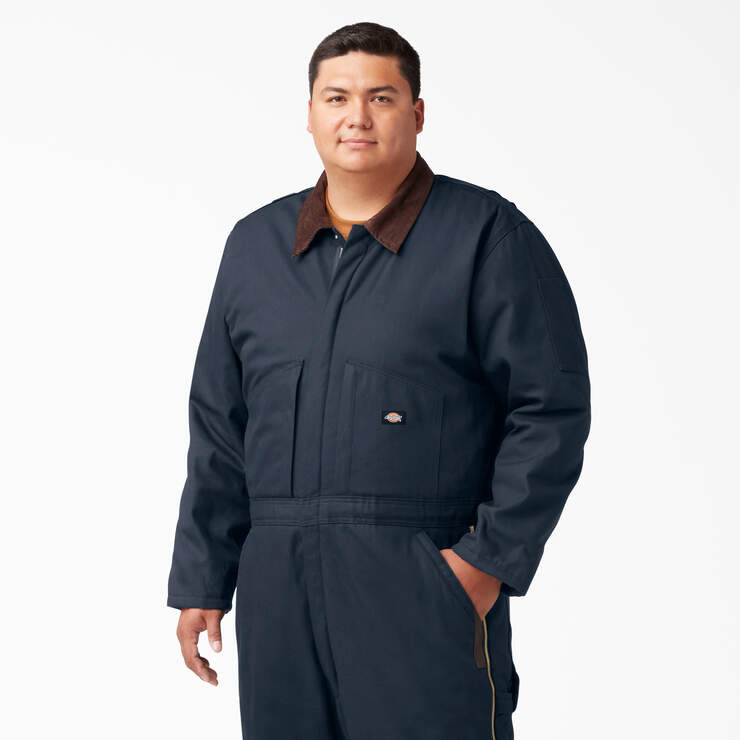 Duck Insulated Coveralls - Dark Navy (DN) image number 8