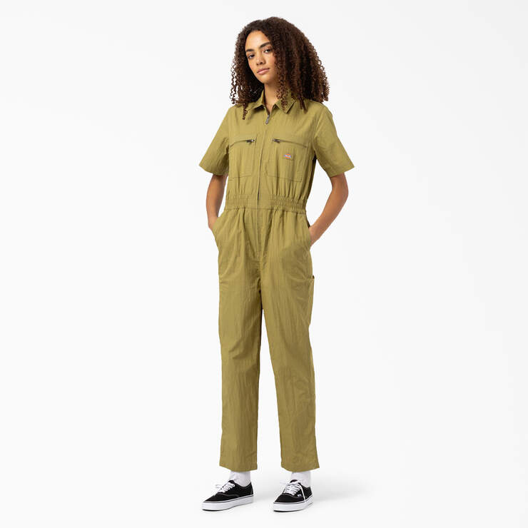 Women's Pacific Short Sleeve Coveralls - Moss Green (MS) image number 1