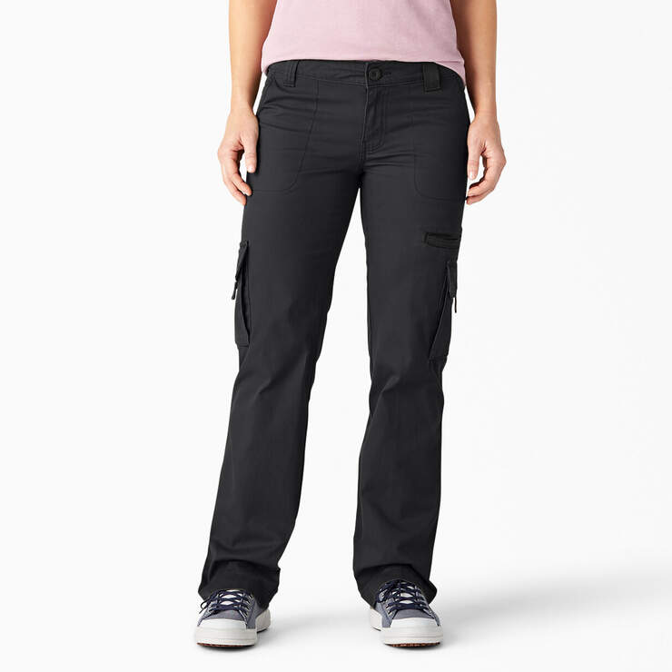 Dickies Women's Relaxed Cargo Pant - Black - 14