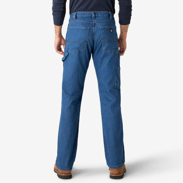 FLEX Relaxed Fit Carpenter Jeans - Stonewashed Indigo Blue (SNB) image number 2