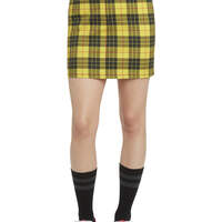 Dickies Girl Juniors' Plaid Skirt - Yellow (YL)